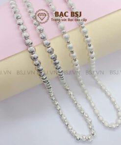 Dây chuyền bạc nữ bi bạc ta cao cấp