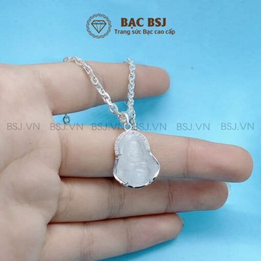 Dây bạc cho bé chất liệu bạc ta cao cấp mặt phật